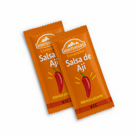 Ají Montenegro en sachet – Ideal comida rápida y delivery