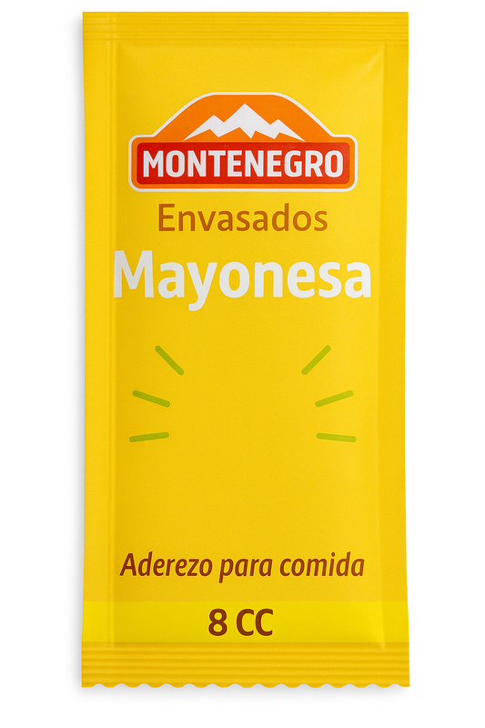 Sachets Mayonesa Marca Montenegro