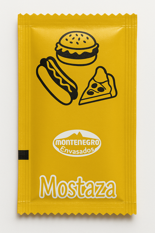 Sachets Mostaza Marca Montenegro